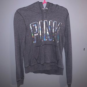 Pull over pink hoodie